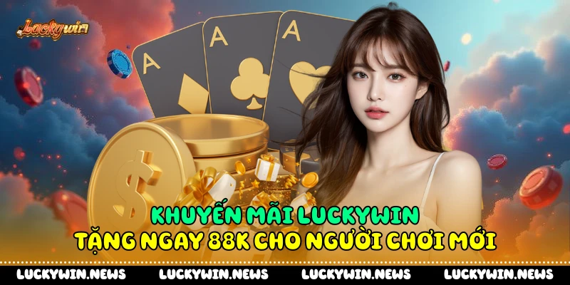 Khuyến mãi Luckywin tặng ngay 88K cho người chơi mới