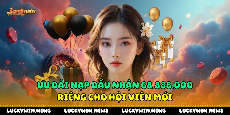 Ưu đãi nạp đầu nhận 68.888.000 riêng cho hội viên mới